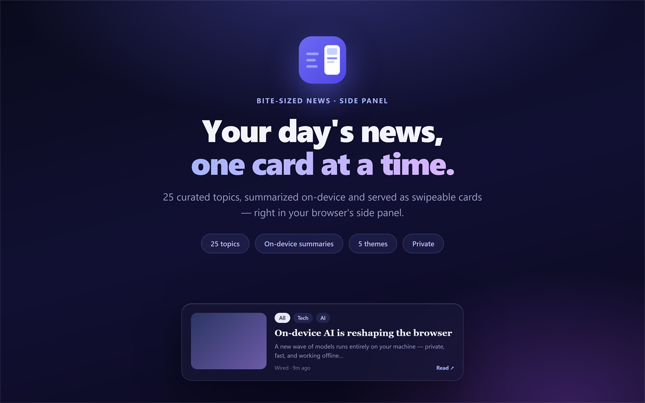 Margin — your day's news, one card at a time